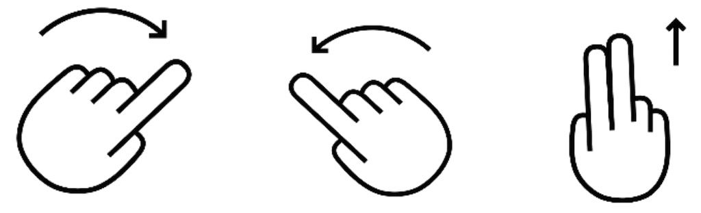 gestures gesture icons